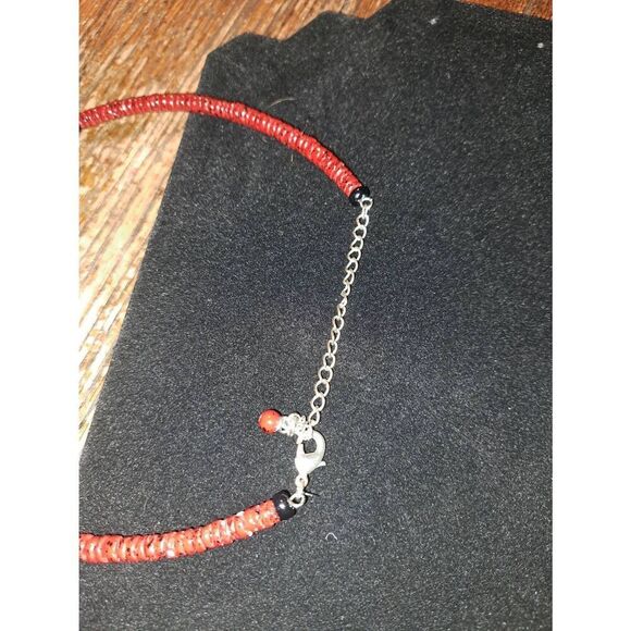 Premier Designs "Red Spice" Necklace – Antique Silver Tone with Genuine Shells - Picture 7 of 7